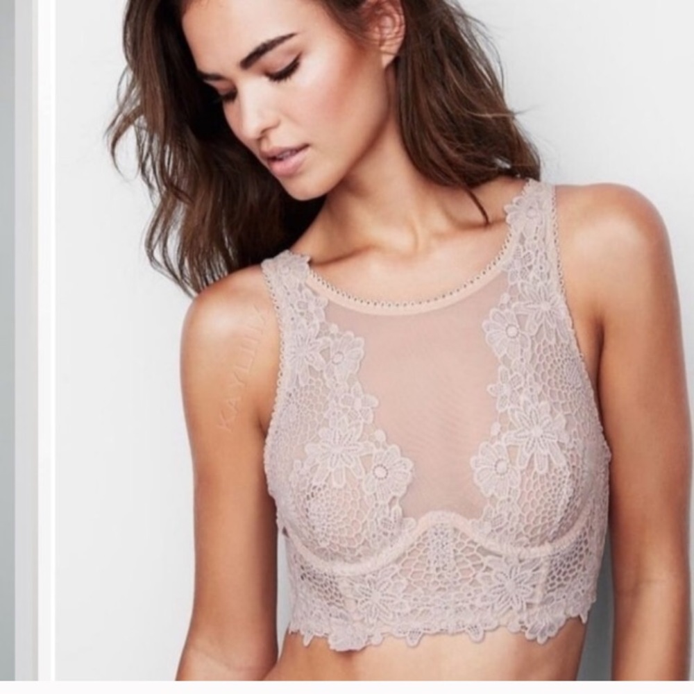 Dream Angels Longline Bra with Appliqués.